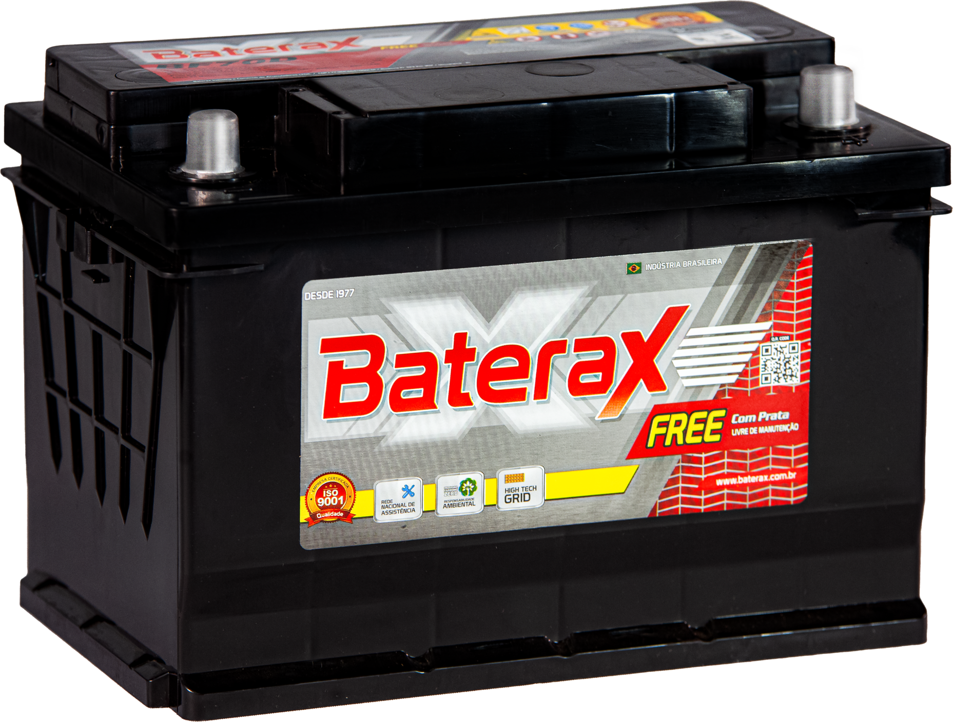 Bateria Automotiva Baterax BF70D – 12 Meses de Garantia – Selada