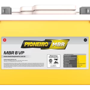 Bateria de Moto Pioneiro MBR 8-VP – 9 Meses de Garantia