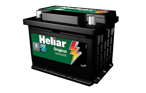Bateria Automotiva Heliar 40AH (Prisma) – 18 Meses de Garantia