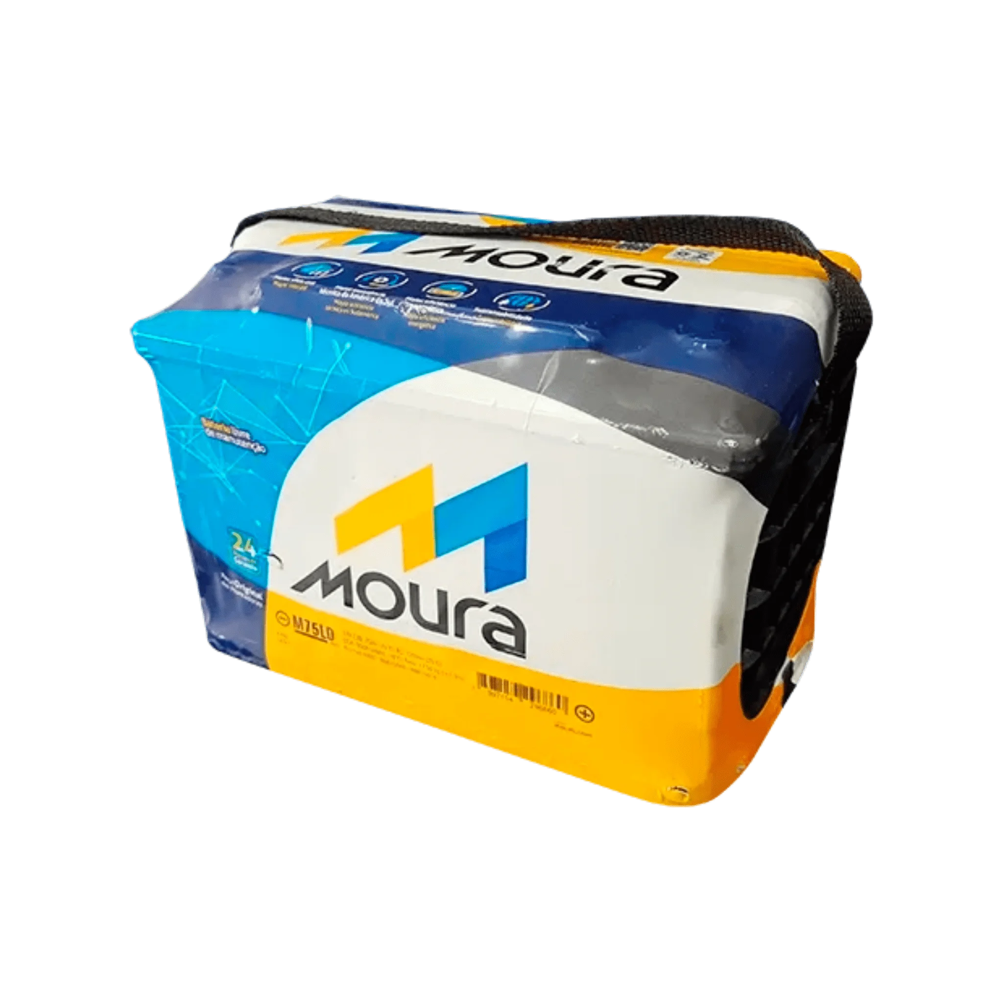 Bateria Automotiva Moura 75AH Caixa Alta (Fluence) - 24 Meses de Garantia