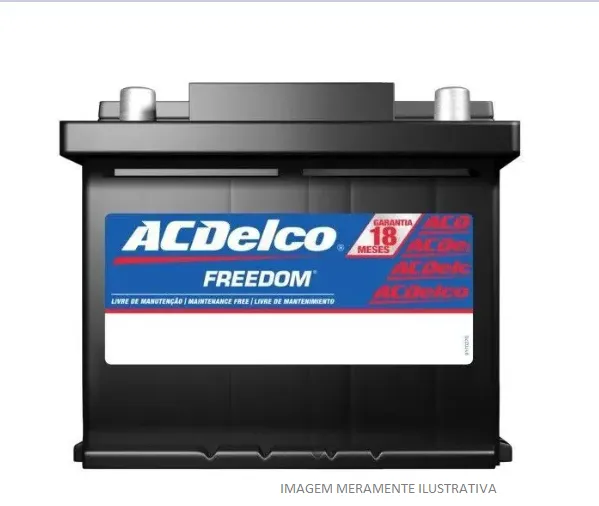 Bateria Automotiva AC Delco 52AH (Etios, Palio) – 24 Meses de Garantia
