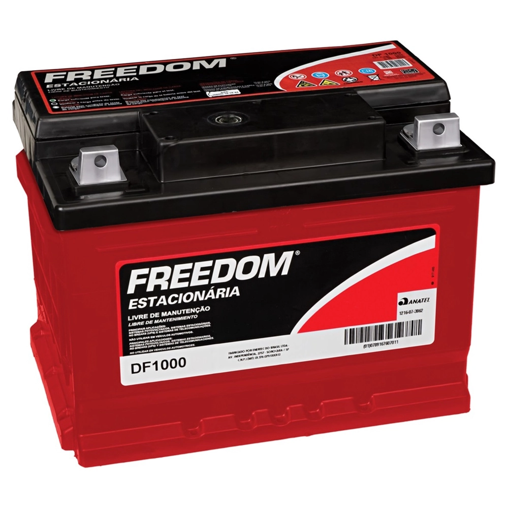 Bateria Estacionária Freedom DF 1000 70AH - 24 Meses de Garantia