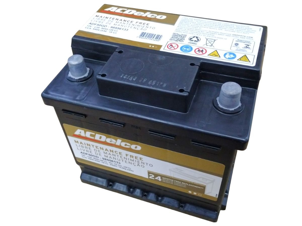 Bateria Automotiva AC Delco 50AH EFB – 24 Meses de Garantia