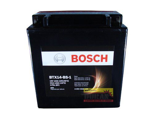 Bateria Moto Bosch BTX14-BS