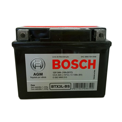 Bateria Moto Bosch BTX3L-BS