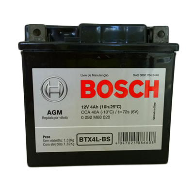 Bateria Moto Bosch BTX4L-BS