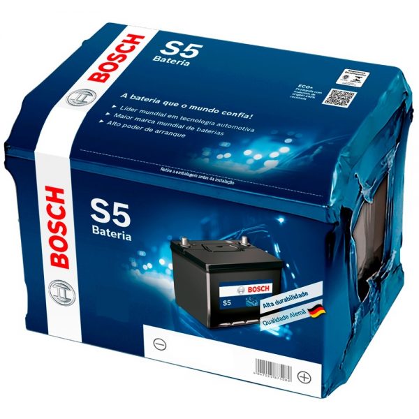 Bateria Automotiva Bosch S5 180AH Esquerda