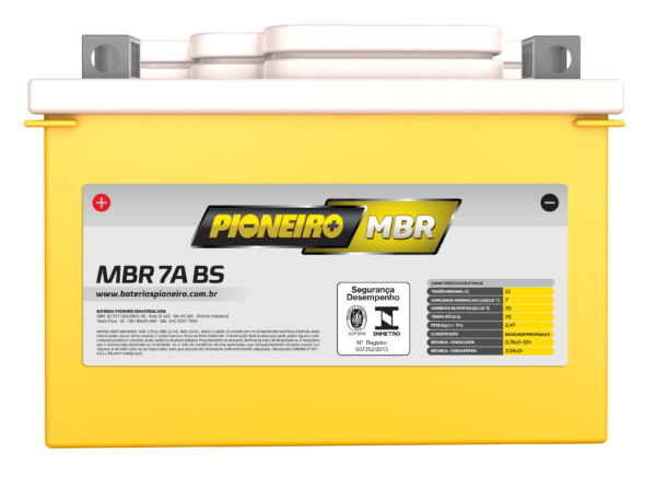 Bateria de Moto Pioneiro 7A-BS