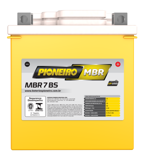 Bateria de Moto Pioneiro MBR 7-BS