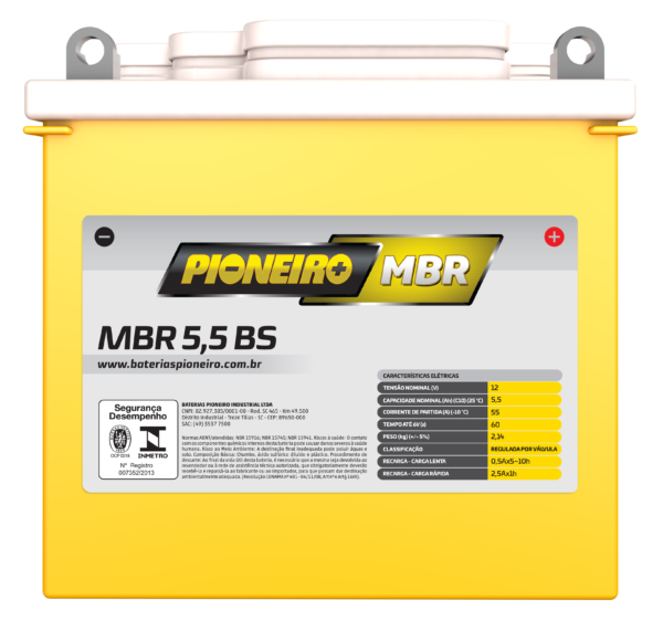 Bateria de Moto Pioneiro 5,5-BS