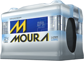 Bateria Automotiva Moura 60AH EFB – 24 Meses de Garantia