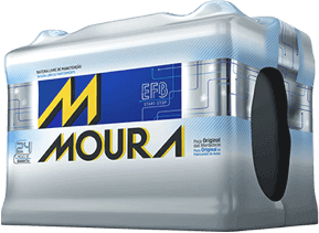 Bateria Automotiva Moura 60AH EFB – 24 Meses de Garantia - Para carros com start-stop